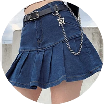 חצאיות ג'ינס לנשים