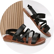 סנדלים שטוחים לנשים