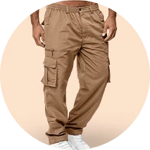 מכנסי קרגו לגברים