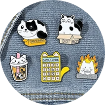 כפתורים וסיכות לילדים